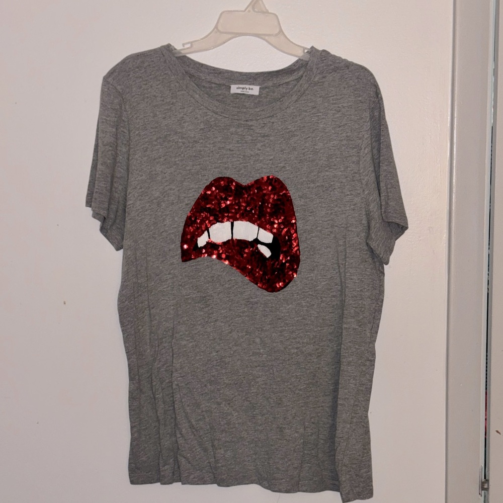 Simply Be Lip Shirt